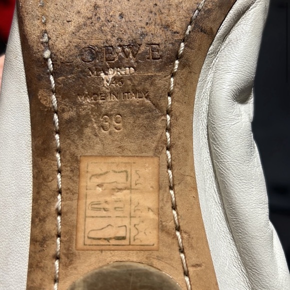 LOEWE white lock flats - Picture 4 of 5